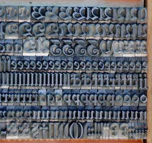 Fraktur Bleischrift 7,5 mm Bleisatz Buchdruck Handsatz Bleilettern altdeutsch - Bild 1 von 4