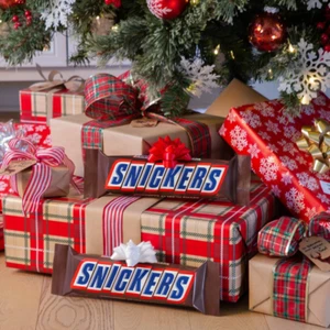 Chocolate Christmas Candy Bar, Giant Size, 16 Oz Bar - Picture 1 of 12