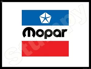 Mopar Blechschild 9" x 12" - Bild 1 von 1