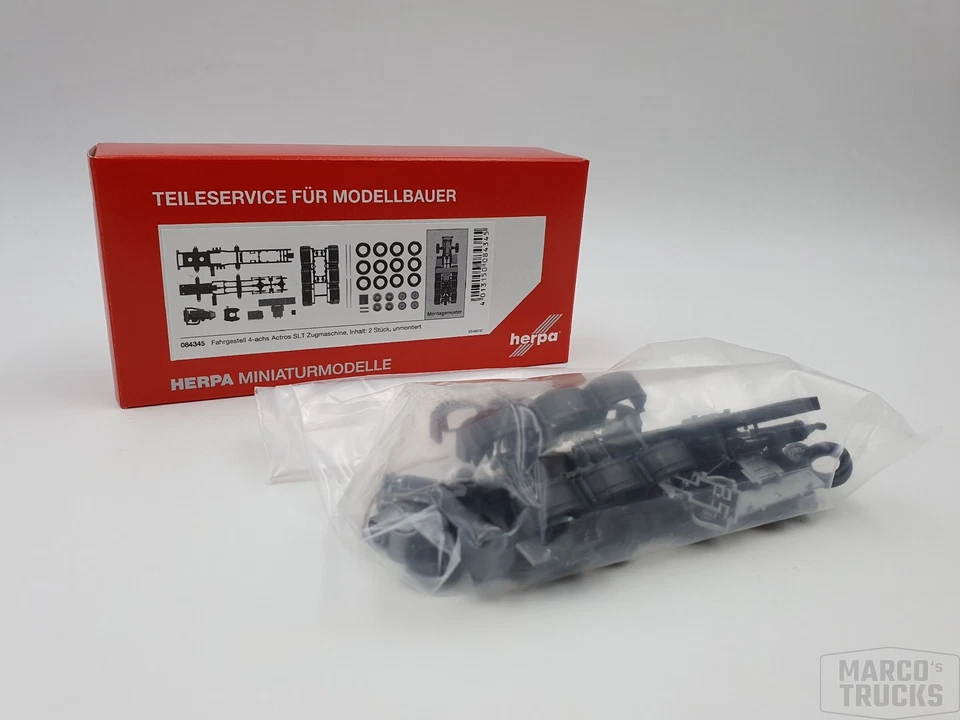 Herpa 底盘 MB Actros SLT 4 轴重型拖拉机 2 件编号 083324 /HN2100 保修 & 延长技术支持 — 第 1/1 张图片