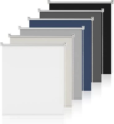 Klemm Rollo Verdunklungsrollo Thermo Klemmfix ohne Bohren Jalousie Fenster Tür - Bild 1 von 4