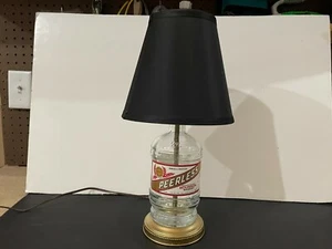Peerless Bourbon Whiskey Table / Desk Lamp with Metal Base and Black Shade - Picture 1 of 10