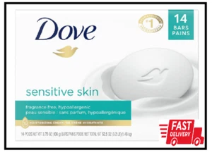 14-Bars Dove Beauty Bar More Moisturizing Than Bar Soap for Softer Skin 3.75oz - Picture 1 of 3