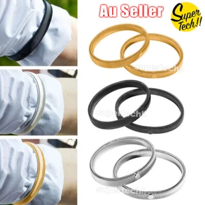 Unisex Anti-Slip Shirt Sleeve Holders Fashion Elastic Armbands Hold Ups Garter - Picture 1 of 12