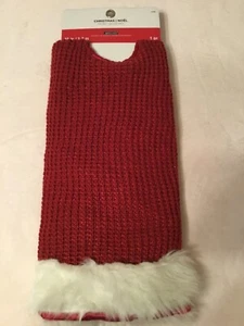 NEW Ashland 48" Red Knit Sweater Christmas Tree Skirt - Picture 1 of 2