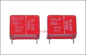 Condensadores de película Wima MKP10 1.0 uF 160 VDC crossover de audio X5 PC - Imagen 1 de 1