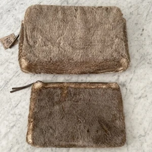 Restauration Hardware RH Luxe Kunstfell Laptop Tasche & Tablet Tasche Brandneu - Bild 1 von 11