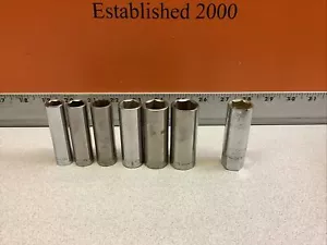 Craftsman 7pc G 6Pt 3/8" Drive Socket Set - Read Description - Mixed Set! - Picture 1 of 4