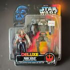Figurine Star Wars : 1996 Deluxe Han Solo avec pack de vol contrebandier - Hasbro #69612