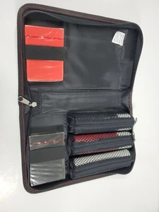 Set di chip e carte da poker vintage Marlboro Gear '99 cerniera custodia da viaggio sigillata - Foto 1 di 9