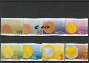 PORTUGAL LOT 8 TIMBRES NEUFS EURO 2002 ETAT EXCELLENT - Foto 1 di 1