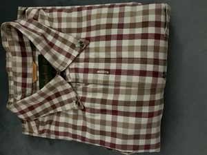 Mens Timberland Long Sleeve Checked Button Down Collar - Picture 1 of 2