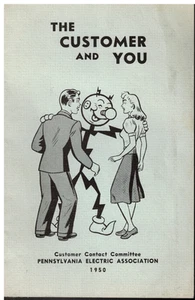 ¡FOLLETO DE CAPACITACIÓN DE EMPLEADOS CON CUBIERTA DE KILOVATIOS REDDY 1950 DE COLECCIÓN! ¡PENNSYLVANIA ELÉCTRICO! - Imagen 1 de 9