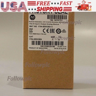 New Allen Bradley 1794-IE8XOE4 Flex 8 Input 4 Output Analog Module US - Image 1 of 3