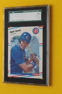 1988 FLEER UPDATE ROOKIE MARK GRACE # U-77 SGC 8.5 (LABLE FADED) - Picture 1 of 3