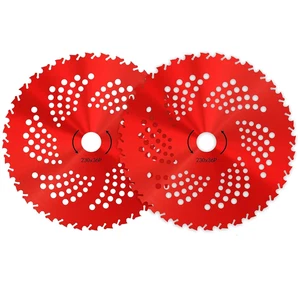 2 Pack 9" 36 Teeth Carbide Tipped Blades for Brush Cutter, Trimmer, Weed Eater,  - Picture 1 of 12