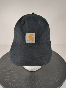 Carhartt Mütze Kappe Riemen hinten schwarz bestickt Patch Kind Arbeitskleidung klassisch - Bild 1 von 7