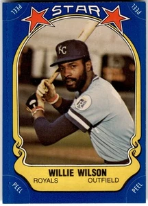 1981 Fleer Star Stickers #106 Willie Wilson - Picture 1 of 2