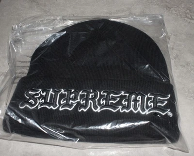 Gorro inglés antiguo Supreme New Era (FW24) (Negro) nuevo Foto 1 de 2