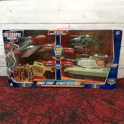 2 figuras de acción Lanard Combat Strike Ultimate Battle Pack 4 vehículos Foto 1 de 4