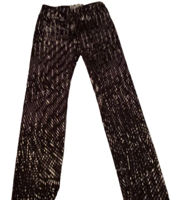 Pantalones New York Fitness Damas Pequeños Negros Estampado Pull On Entrenamiento Legging MNY Y2K Foto 1 de 4