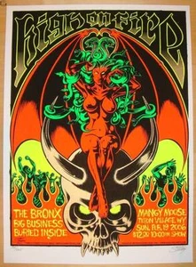 2006 High on Fire - Teton Village Silkscreen Concert Poster by Stainboy s/n - Picture 1 of 1