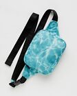 NWT Baggu Puffy Fanny Pack In Pool (blue) 5.5 X 7 X 2 Recycled Ripstop Nylon