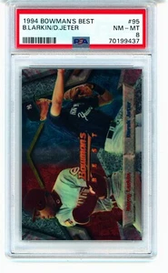 1994 Bowman's Best #95 B Larkin / D Jeter PSA 8 NM-MT - Picture 1 of 2