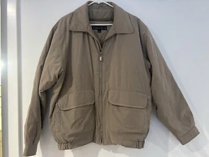 Perry Ellis Portfolio Bomber Jacket Coat Men Large - Picture 1 of 8