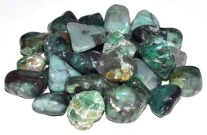 Emerald tumbled chips 6-9mm 1oz - Picture 1 of 1