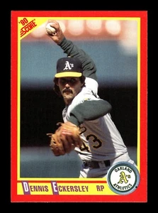 DENNIS ECKERSLEY ⚾ 1990 Score Baseball #315 Oakland Athletics - Bild 1 von 2