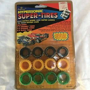 Hypersonic Super Tires Hyper Cars NO. 7641 NEW Sealed Goodrich 1989 Imperial Toy - Picture 1 of 8