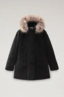 Woolrich Authentic Arctic Parka IN Ramar With Detachable Fur Trim Black