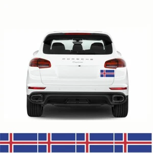 4 adesivi bandiere islandesi 150 mm x 90 mm decalcomanie paraurti auto islandesi FLAG18C - Foto 1 di 1