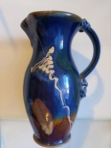 Vintage Signed Marshall Pottery Pitcher Decanter Carafe - Picture 1 of 10