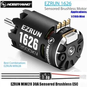 Combo Hobbywing EZRUN MINI28 30A ESC 1626SD 3500KV Sensored Brushless Motor 1/28 - Picture 1 of 24