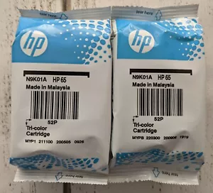 Neu Original HP 65 (N9K01A) 2er Pack Tri-Color Original Tintenpatrone versiegelte Folie - Bild 1 von 1