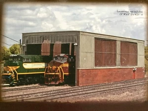 BACHMANN 1/87 HO SCALE DOUBLE STALL ENGINE SHED ASSEMBLED BUILDING 35116 F/S - Picture 1 of 3