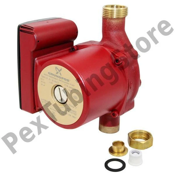 GRUNDFOS UP15-18BUC7 Bronze Circulator Pump w/ IFC, 3/4" Sweat (Union), 1/25 HP, 115V