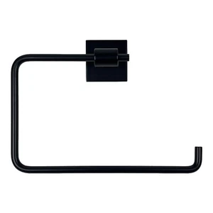 Franklin Brass MAX46-FB Maxted Mounted Towel Ring Holder in Matte Black - Picture 1 of 1
