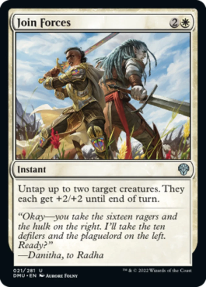 x4 Join Forces U MTG Dominaria United M/NM, English - Image 1 of 1