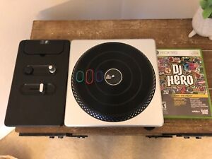 DJ Hero Wireless Turntable Controller for Xbox 360 with game TESTED