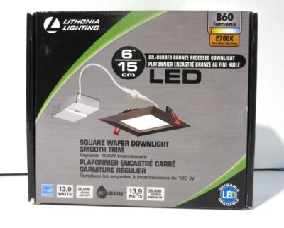 LITHONIA LIGHTING WF6 SQ S LED 27K ORB M6 LED 27K ORB M6;方形 WAFER 下载 — 第 1/4 张图片
