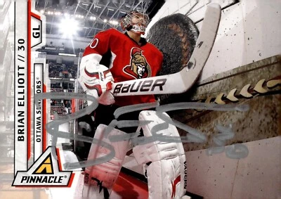 Brian Elliott - Signed 2010-11 Panini Pinnacle Card #66 - Ottawa Senators - Image 1 of 2