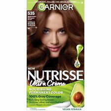 Garnier Hair Color Nutrisse Nourishing Creme, 535 Medium Golden Mahogany Brown
