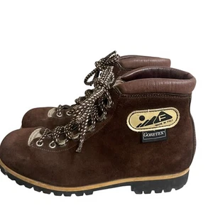 Calzaturificio The Alps By Fabiano Suede Mountaineering Hiking Boots Italy 7.5 - Picture 1 of 15