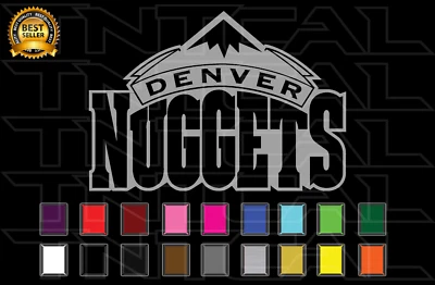 Denver Nuggets Calcomanía Adhesiva Logotipo Equipo de Baloncesto NBA Vinilo Coche Ventana Pared Foto 1 de 2