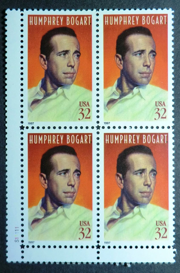 3152 MNH 1997 32c Humphrey Bogart PB Hollywood Actor Celebrity Bacall Casablanca - Image 1 of 1
