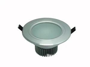 7W LED Plafonnier Encastrable Rond Spot Givré Blanc Chaud Neuf - Picture 1 of 4