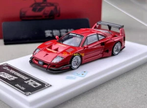 ZD DK 1:64 Rojo LBWK F40 Carreras Modelo Deportivo Diecast Metal Car BN - Imagen 1 de 12